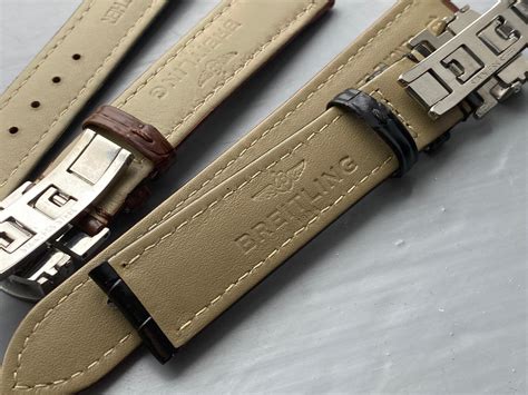 breitling armbandlänge|Breitling leather watch strap.